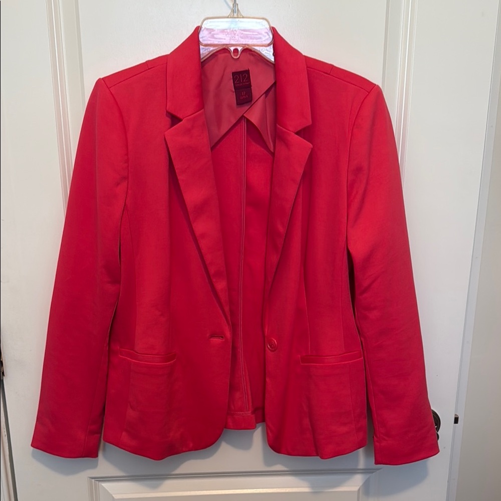 212 Collection Pink Blazer Classic Suit Jacket